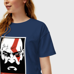 Женская футболка хлопок Oversize Rage Kratos - фото 2
