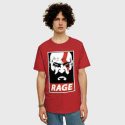 Мужская футболка хлопок Oversize Rage Kratos - фото 2
