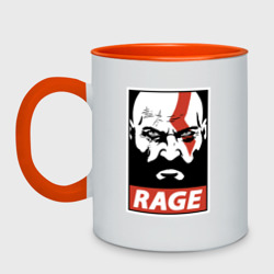 Кружка двухцветная Rage Kratos