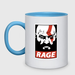 Кружка двухцветная Rage Kratos