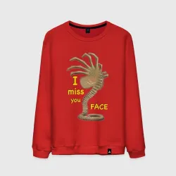 Мужской свитшот хлопок I miss you face