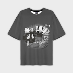 Мужская футболка oversize 3D Cuphead