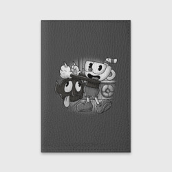 Обложка для паспорта матовая кожа Cuphead