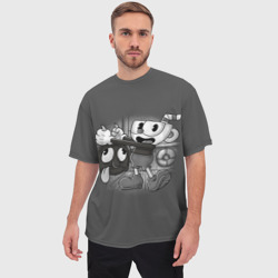 Мужская футболка oversize 3D Cuphead - фото 2
