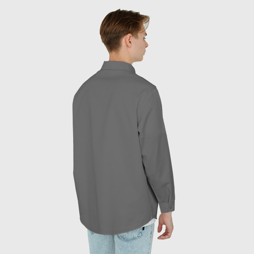 Мужская рубашка oversize 3D Cuphead, цвет белый - фото 4