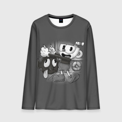 Мужской лонгслив 3D Cuphead