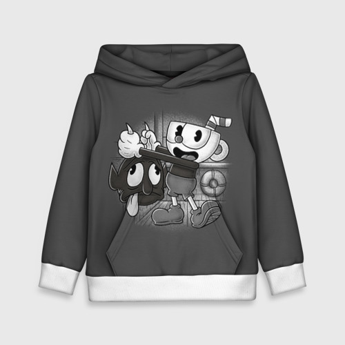 Детская толстовка 3D Cuphead, цвет белый