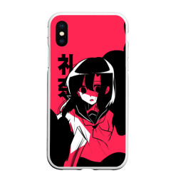 Чехол для iPhone XS Max матовый Rena Black Pink