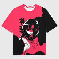 Мужская футболка oversize 3D Rena Black Pink