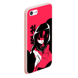 Чехол для iPhone 5/5S матовый Rena Black Pink - фото 2