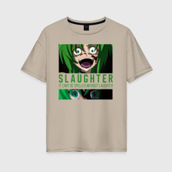 Женская футболка хлопок Oversize Slaughter