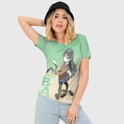 Женская футболка 3D Slim Bunny a Girl - фото 2