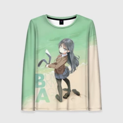 Женский лонгслив 3D Bunny a Girl