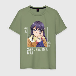 Мужская футболка хлопок Sakurajima Mai