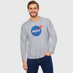 Мужской лонгслив oversize хлопок Nerv NASA - фото 2