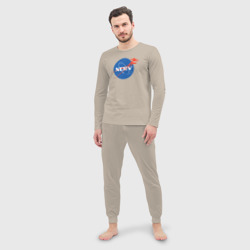Мужская пижама с лонгсливом хлопок Nerv NASA - фото 2