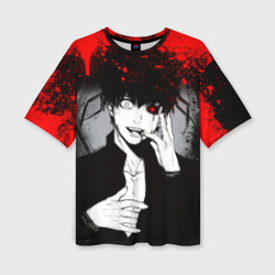 Женская футболка oversize 3D Токийский гуль Tokyo ghoul