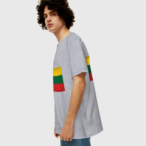 Мужская футболка хлопок Oversize с принтом RASTA, вид сбоку #3