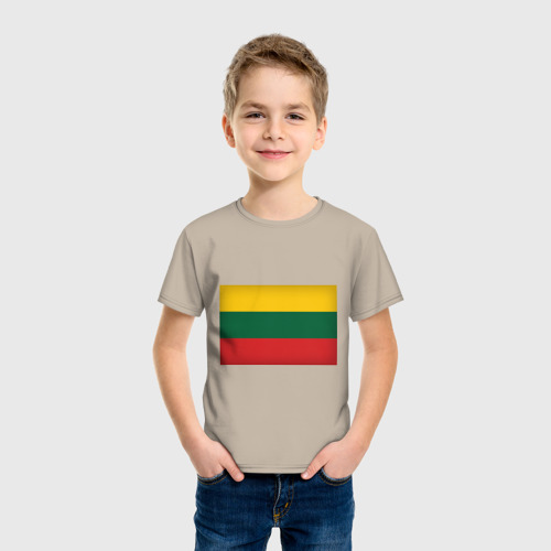 Детская футболка хлопок Rasta, цвет миндальный - фото 3