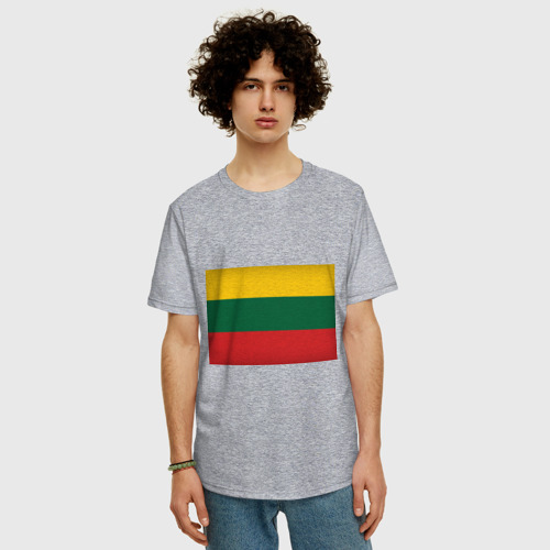 Мужская футболка хлопок Oversize с принтом RASTA, фото на моделе #1
