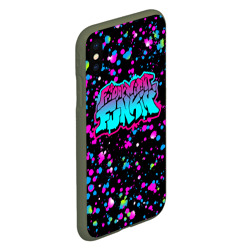 Чехол для iPhone XS Max матовый Friday night Funkin neon - фото 2