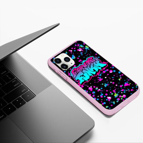 Чехол для iPhone 11 Pro Max матовый Friday night Funkin neon, цвет розовый - фото 5