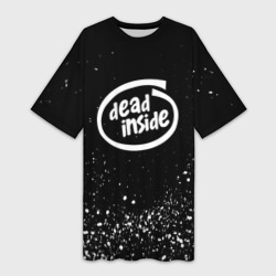 Платье-футболка 3D Dead inside