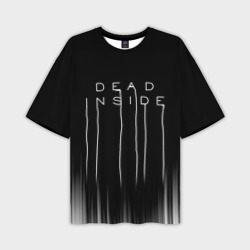 Мужская футболка oversize 3D Dead inside Death Stranding