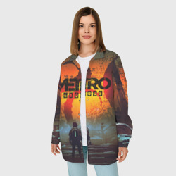 Женская рубашка oversize 3D Metro Exodus - фото 2