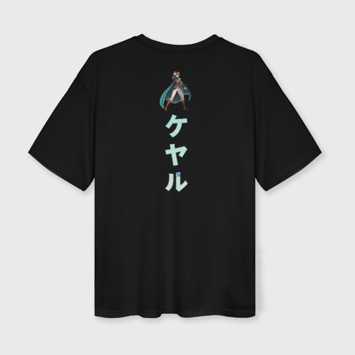 Женская футболка oversize 3D Keyaru, цвет 3D печать - фото 2