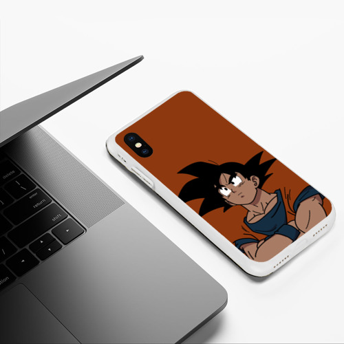 Чехол для iPhone XS Max матовый Dragon ball Драгон болл, цвет белый - фото 5