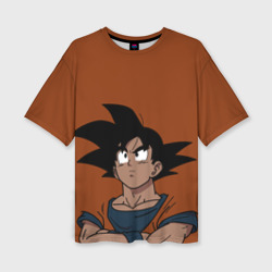 Женская футболка oversize 3D Dragon ball Драгон болл