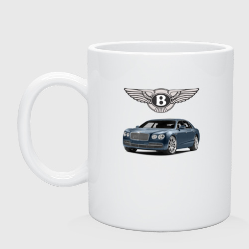 Кружка керамическая Bentley, цвет белый