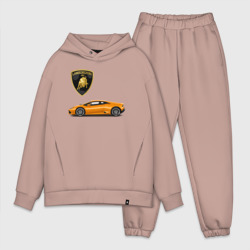 Мужской костюм oversize хлопок Lamborghini