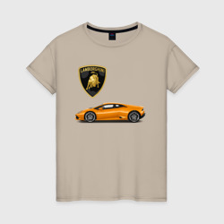 Женская футболка хлопок Lamborghini