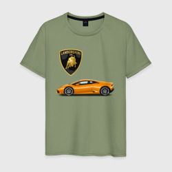 Мужская футболка хлопок Lamborghini