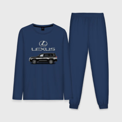 Мужская пижама с лонгсливом хлопок Lexus