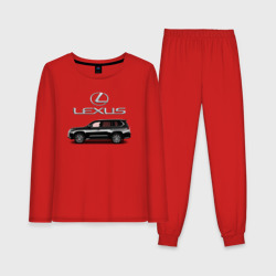 Женская пижама с лонгсливом хлопок Lexus