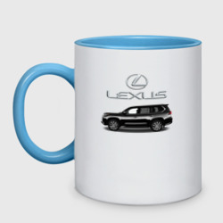 Кружка двухцветная Lexus