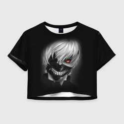 Женская футболка Crop-top 3D Tokyo ghoul Токийский гуль