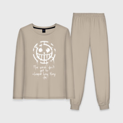 Женская пижама с лонгсливом хлопок One piece Ван Пис