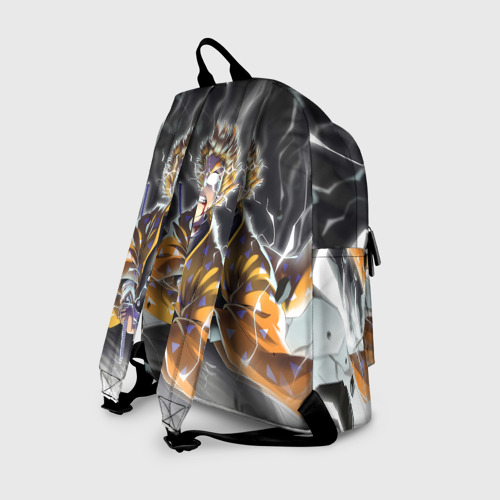 Рюкзак 3D с принтом ЗЕНИЦУ | ZENITSU | KNY, вид сзади #1