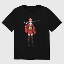 Женская футболка хлопок Oversize Kagura Gintama