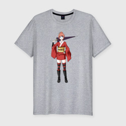 Мужская футболка хлопок Slim Kagura Gintama