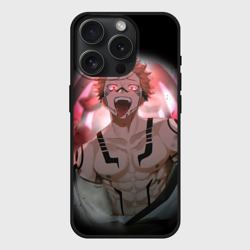 Чехол силиконовый для Apple iPhone 15 Pro матовый Магическая битва Sukuna