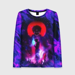 Женский лонгслив 3D Магическая битва Sukuna