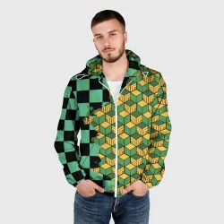 Мужская ветровка 3D Танджиро и Томиока - фото 2