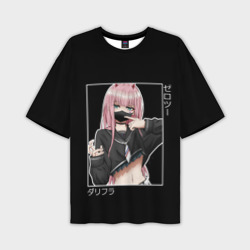 Мужская футболка oversize 3D Zero Two