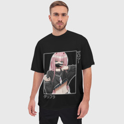 Мужская футболка oversize 3D Zero Two - фото 2