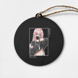 Деревянная игрушка круг Zero Two